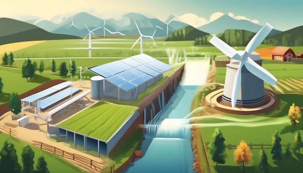 sustainable farming with hydroelectric power