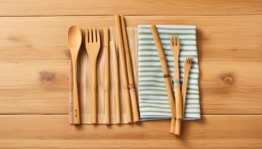 eco friendly bamboo utensil set