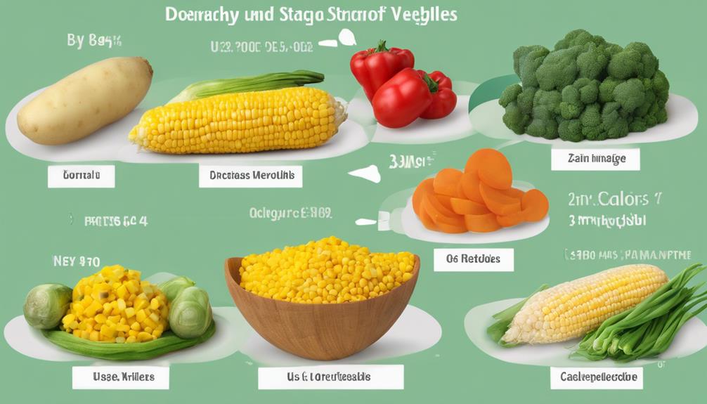 starchy vegetables and calories